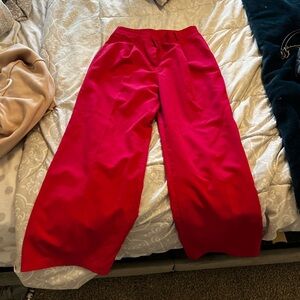 Fuschia wide leg pants